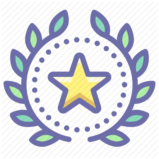 Achievement, Award, Favorite, Wreath Icon