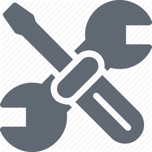 Garage Tools, Mechanics, Repair Tools, Screwdriver, Wrench Icon