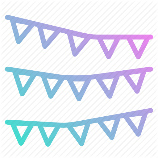 Decoration, Entertainment, Flags, Garland, Ornaments, Party Icon
