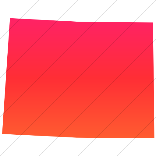 Simple Ios Orange Gradient Us States Wyoming Icon