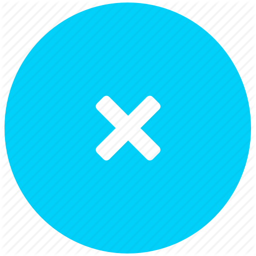 Blue, Close, Delete, Dismiss, Incorrect, X Icon