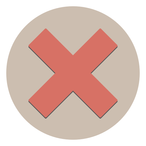 Cancel, Close, Delete, Discard, Exit, Remove, X Icon