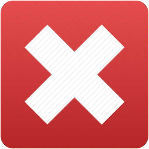 Close, Cross, Exit, Logout, Remove, Undo, X Icon