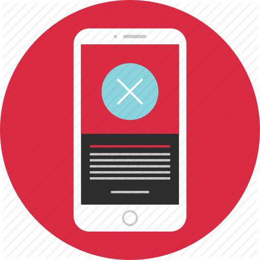 Delete, Mobile, Stop, X Icon