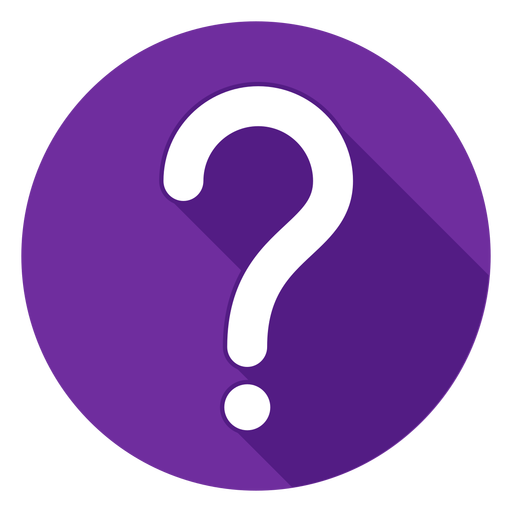Purple Circle Question Mark Icon