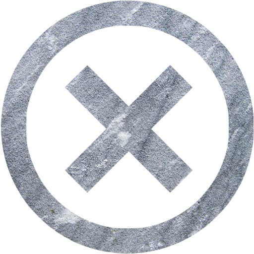 X Icon Png Gray