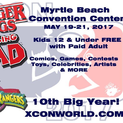 X Con Myrtle Beach On Twitter Oh Power Ranger Fans We Are Not