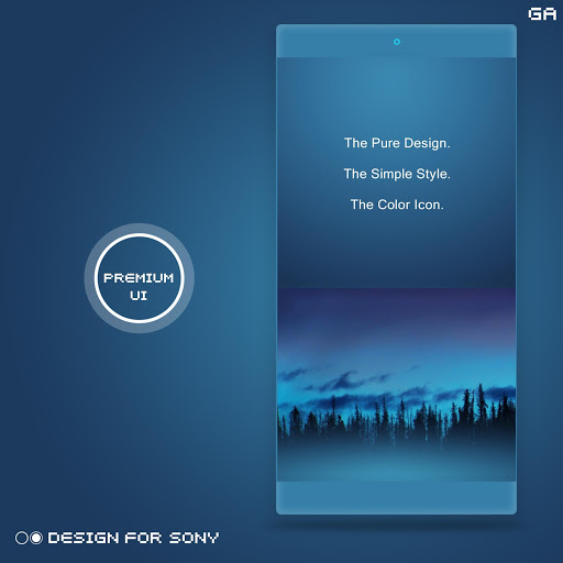 Theme Premium Teal Design For Xperia Apk