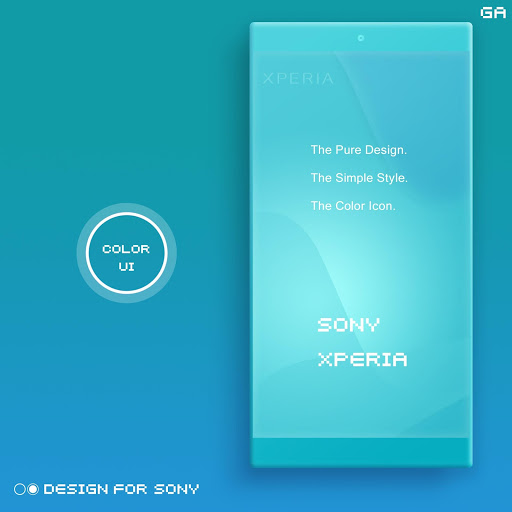 Xperia Theme A Cyan Design For Sony Latest Version Apk