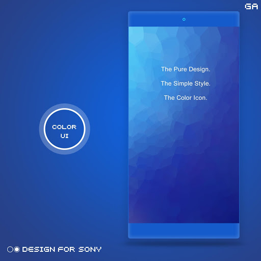 Galaxy Xperia Theme Just Blue Design For Sony Apk