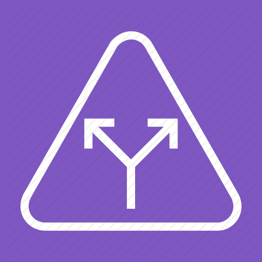 Ahead, Intersection, Road, Sign, Traffic, Warning, Y Icon