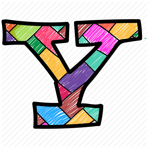 Alphabet Letter Y, Capital Letter, Capital Letter Y, Colored