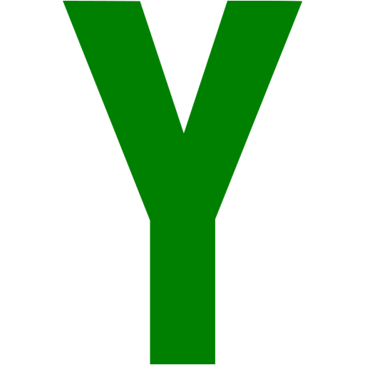Green Letter Y Icon