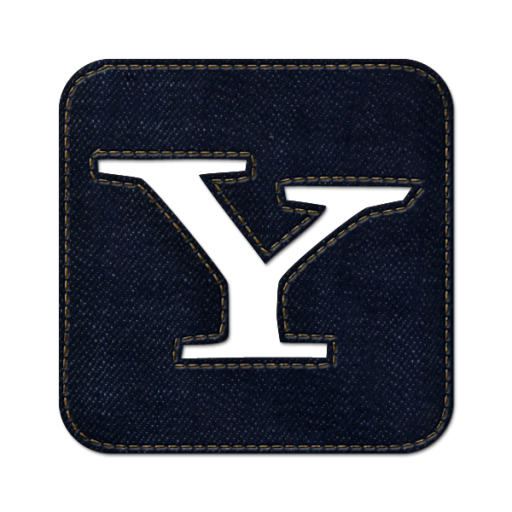 Yahoo Square Icon Blue Jeans Social Media Iconset