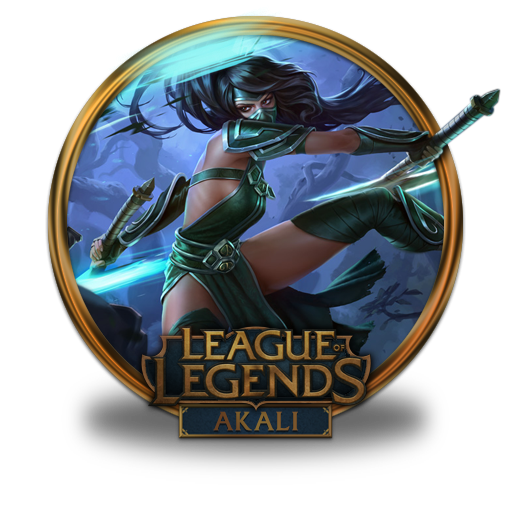 Akali Icon Free Of League Of Legends Gold Border Icons