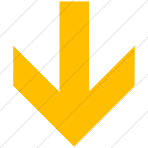 Simple Yellow Aiga Down Arrow Icon