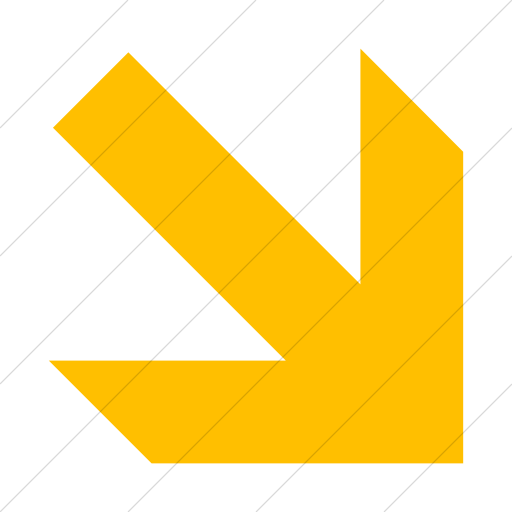 Simple Yellow Aiga Right And Down Arrow Icon
