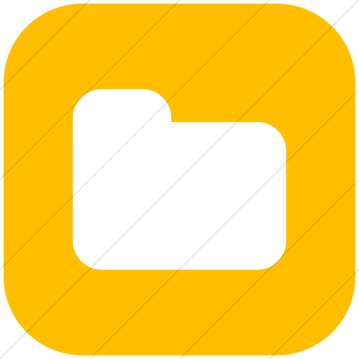 Flat Rounded Square White On Yellow Bootstrap Font