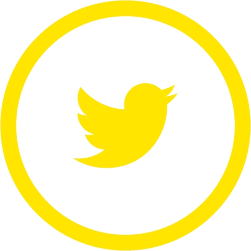 Yellow Twitter Icon Free Icons