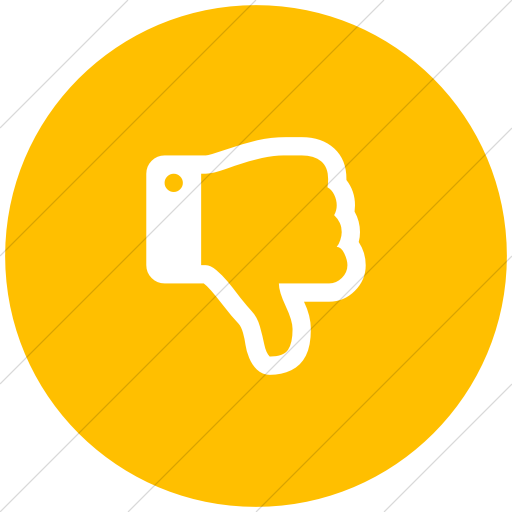 Flat Circle White On Yellow Bootstrap Font Awesome