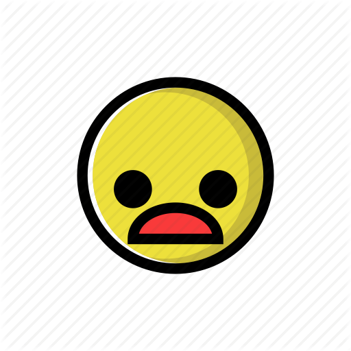 Devastated, Sad, Unhappy, Yellow Icon