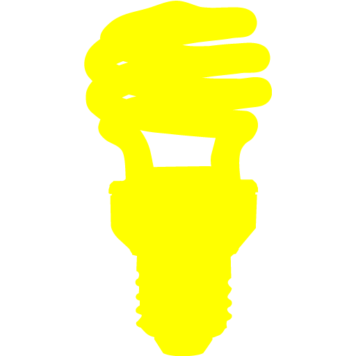 Yellow Light Bulb Icon