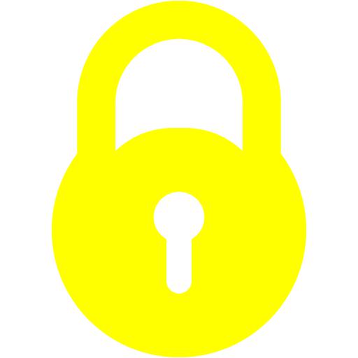 Yellow Lock Icon