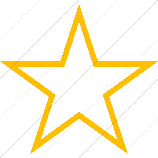 Simple Yellow Raphael Star Icon