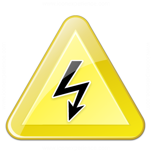 Iconexperience V Collection Sign Warning Voltage Icon