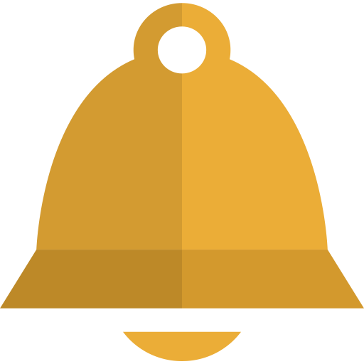 Gold, Bell, Church, Alert, Warning Icon