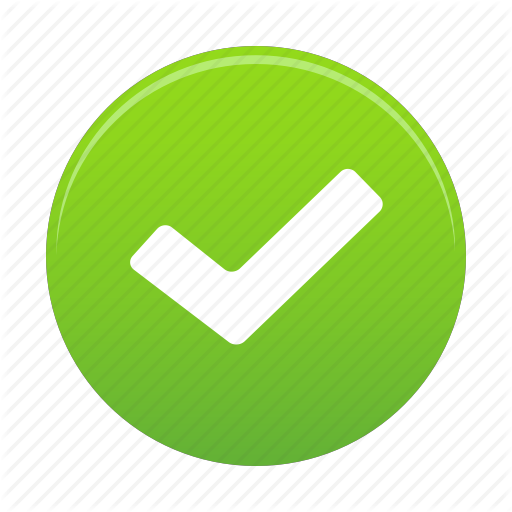 Accept, Approve, Check, Done, Ok, Success, Yes Icon