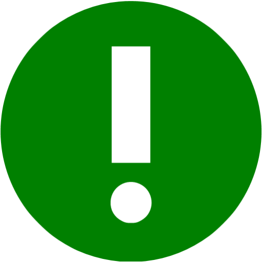 Green Warning Icon