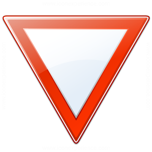 Iconexperience V Collection Sign Yield Icon