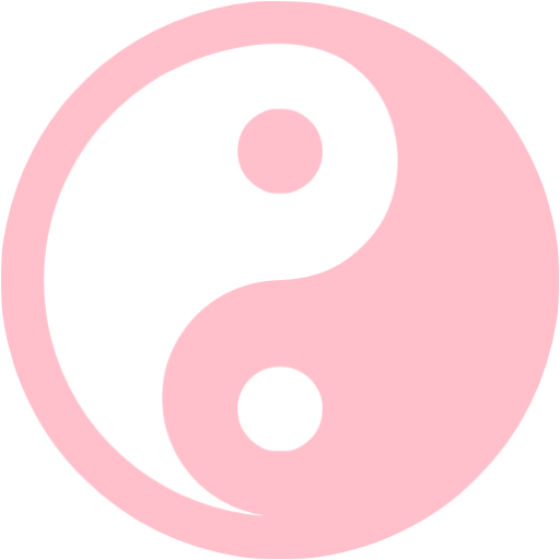 Pink Yin Yang Icon