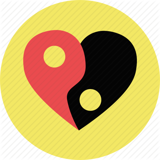 Heart, Love, Propose, Valentine, Yang, Yin, Ying Yang Icon