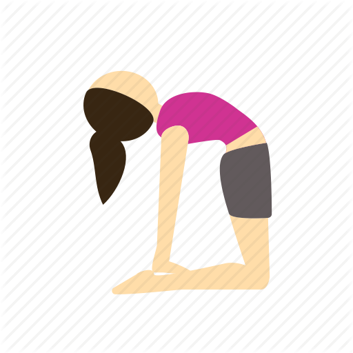 Camel, Meditation, Pose, Ustrasana, Yoga Icon