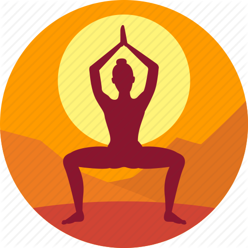 Exercise, Health, Meditation, Morning, Yoga Icon
