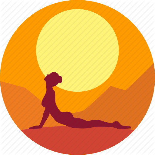 Fitness, Health, India, Meditation, Sun, Yoga Icon