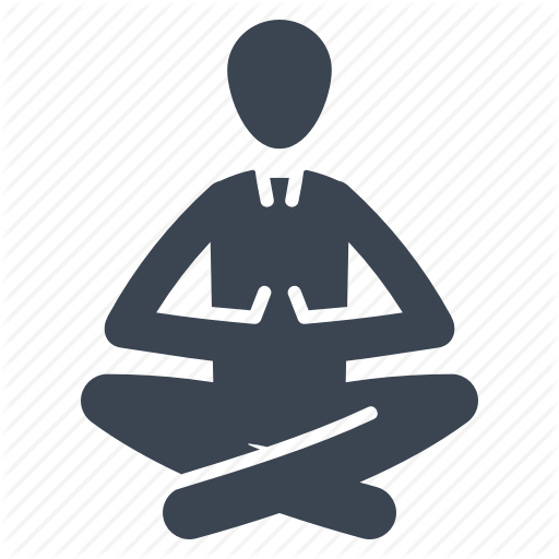 Businessman, Lotus Position, Meditation, Relax, Yoga Icon