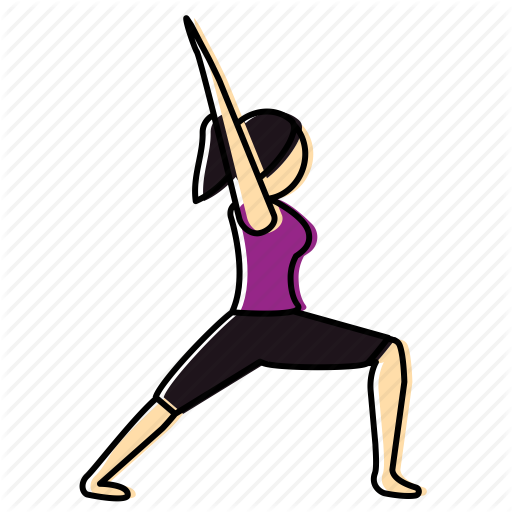 Meditation, Pose, Warrior, Yoga Icon