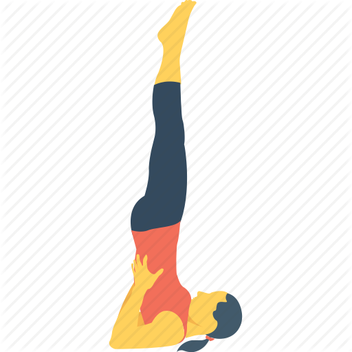 Acrobat, Female, Headstand, Pose, Yoga Icon