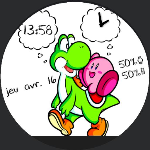 Kirby And Yoshi Watchmaker Version For Moto