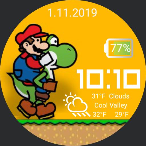 Mario Yoshi For Huawei Watch