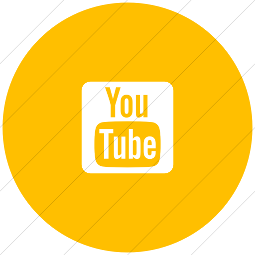 Flat Circle White On Yellow Foundation Social Youtube
