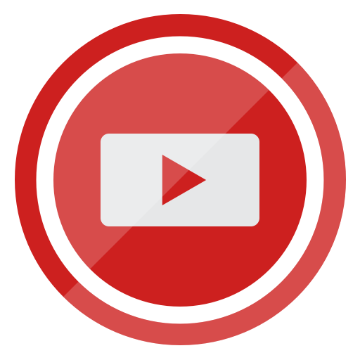 Social Media Youtube Indianred Icon