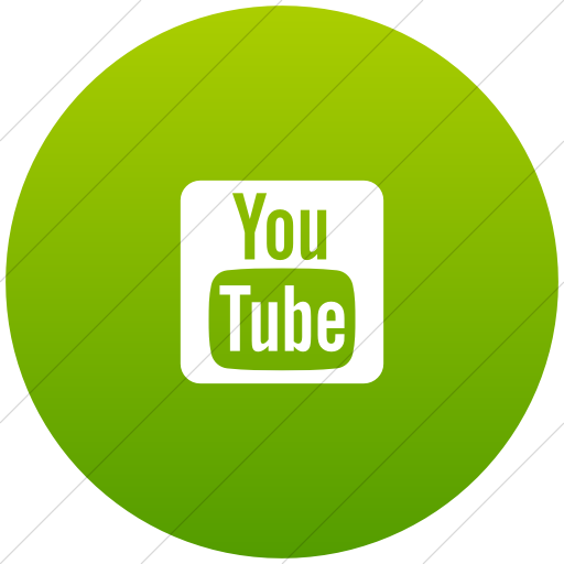 Flat Circle White On Green Gradient Foundation Social