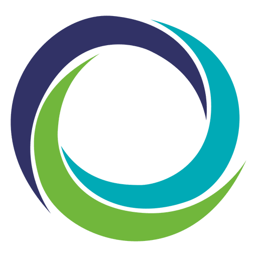 Spinning Swirls Round Icon