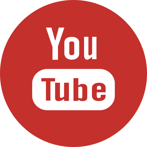 Social Media Youtube Firebrick Icon