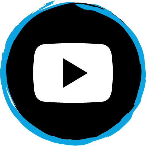 Youtube Play Button Free Social Media Art Brush Style Icon