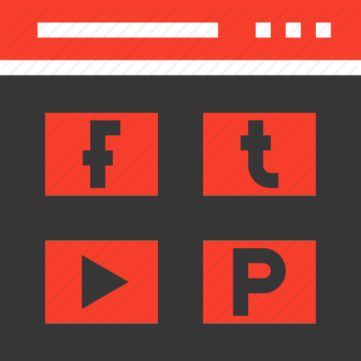 Facebook, Like, Page, Pintrest, Profile, Twetter, Youtube Icon